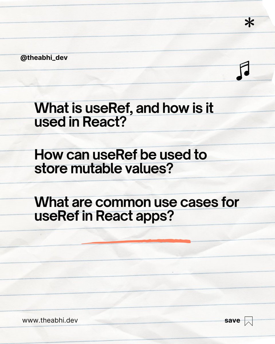 theabhi_dev's tweet image. React Performance Optimization Prep! 💡 Tackle these essential questions about useMemo, useCallback, and useRef for your next interview. 🚀 #ReactInterview #CodingPrep #MERNChallenge 1/2