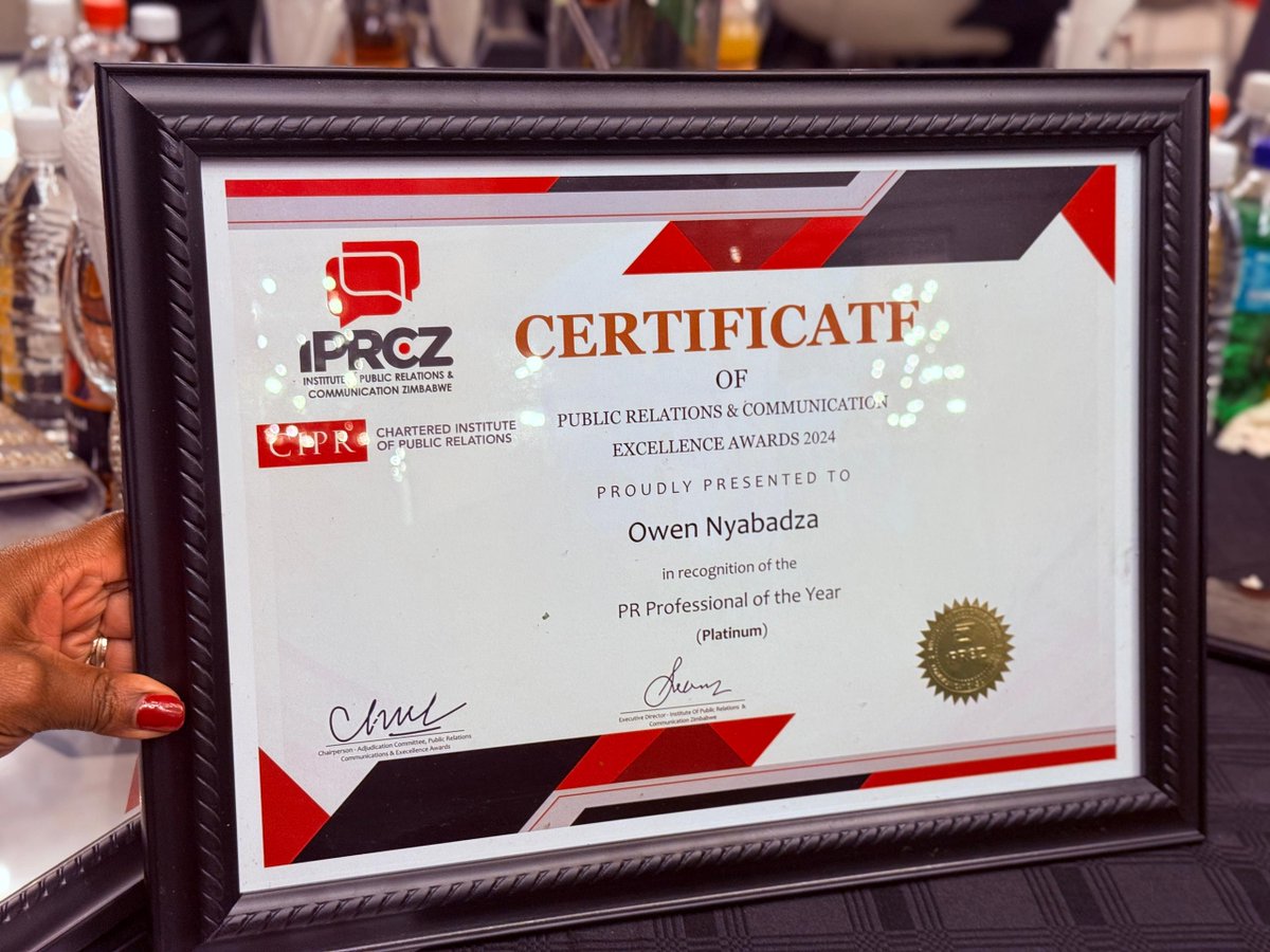 nssazw's tweet image. celebrated excellence in PR and communication. This reaffirms our commitment to delivering impactful initiatives and setting new public relations and corporate social responsibility benchmarks.
#ExcellenceInPR
#IPRCZAwards2024