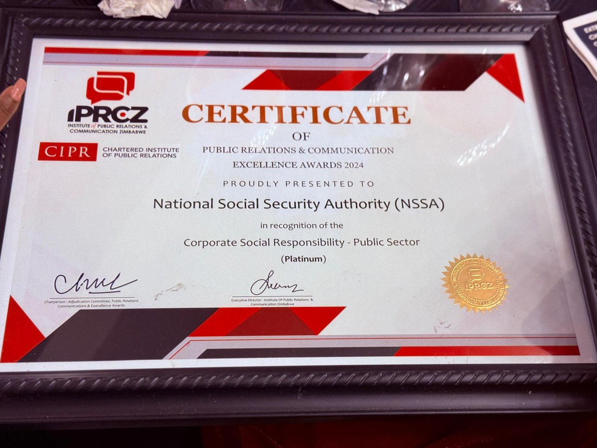 nssazw's tweet image. celebrated excellence in PR and communication. This reaffirms our commitment to delivering impactful initiatives and setting new public relations and corporate social responsibility benchmarks.
#ExcellenceInPR
#IPRCZAwards2024