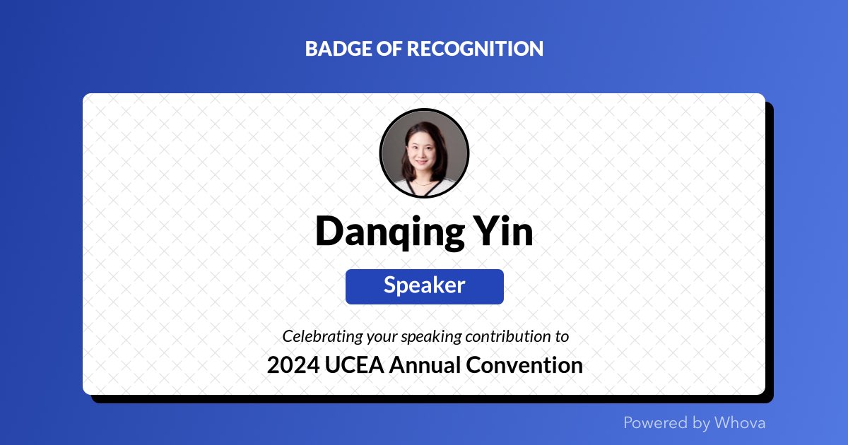 Thrilled to share that I just spoke at 2024 UCEA Annual Convention! Big thanks to the organizers and everyone who joined the session.🌟 Your presence made it special!

#UCEA25 - via #Whova event app