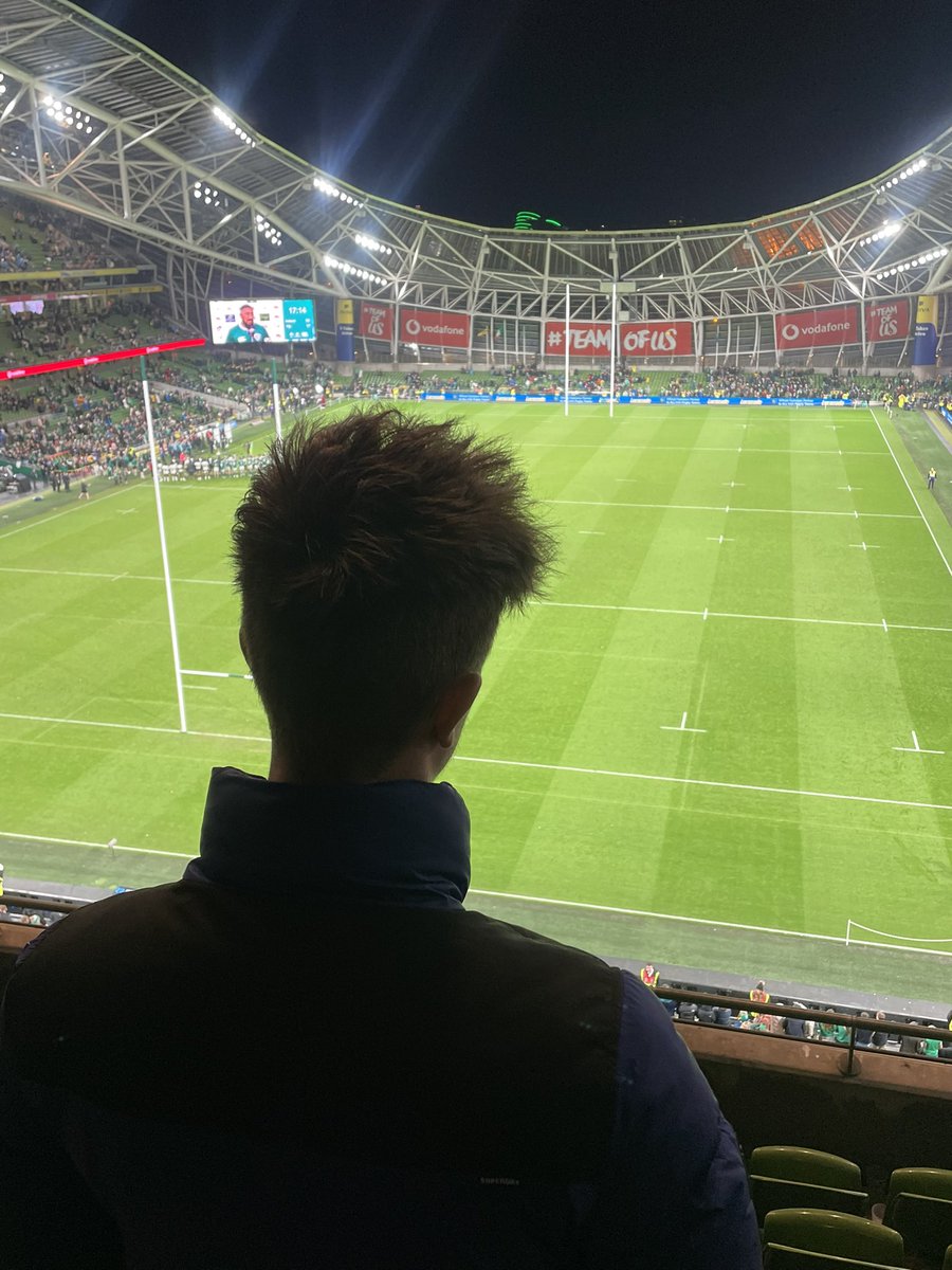 Claire150787's tweet photo. Ireland V Fiji 

#TeamOfUs  #irelandrugby #AvivaStadium https://t.co/o9aWiQ2nk6