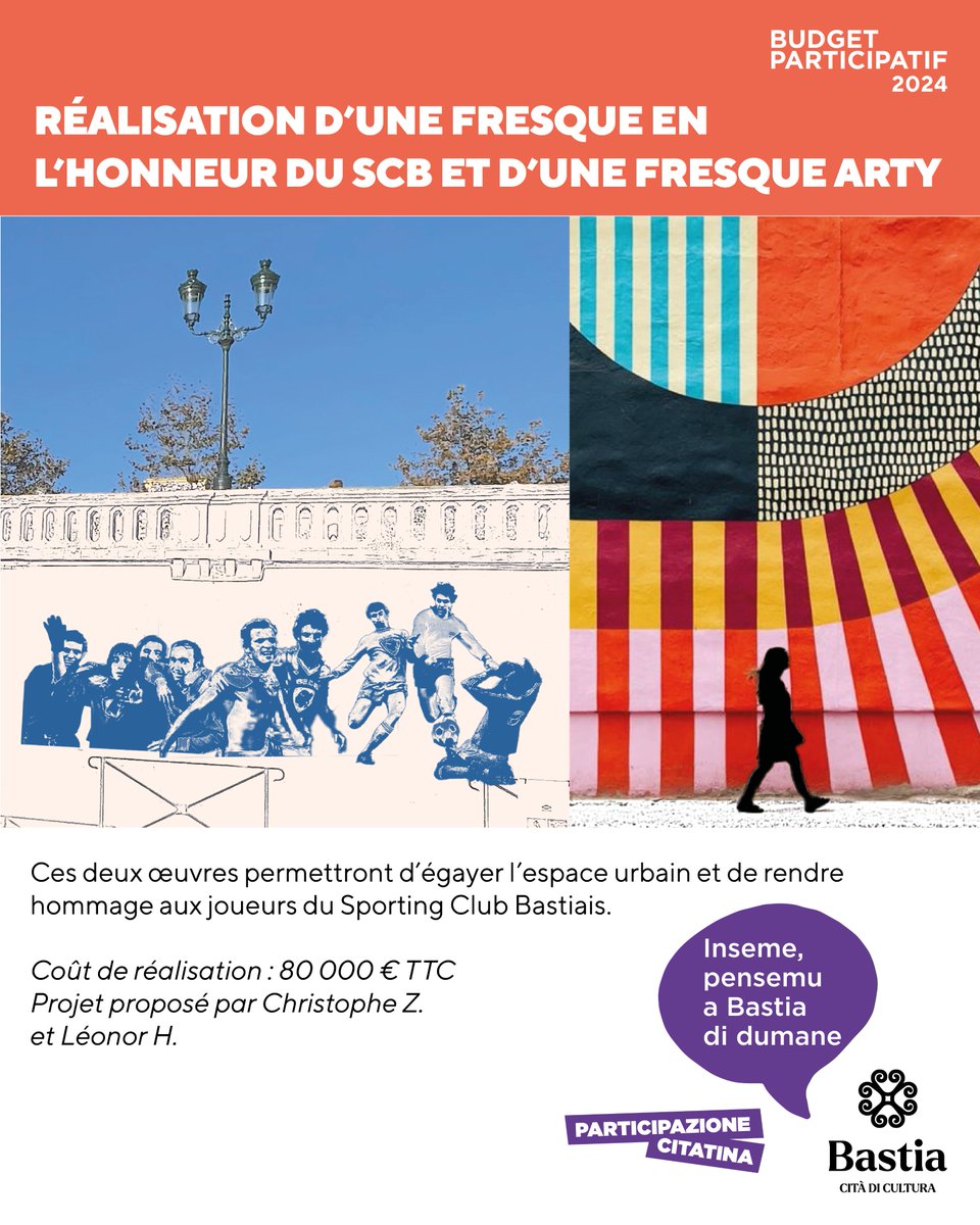 Cita_Bastia's tweet photo. #Citatinanza | À partir d’aujourd’hui et jusqu’au 31/12 , vous êtes invités à choisir vos projets préférés pour cette nouvelle édition du budget participatif. C’est l’occasion de façonner ensemble l’avenir de Bastia !👇🏻
https://t.co/CdGGZSk2QA https://t.co/WfaUvrEWLq