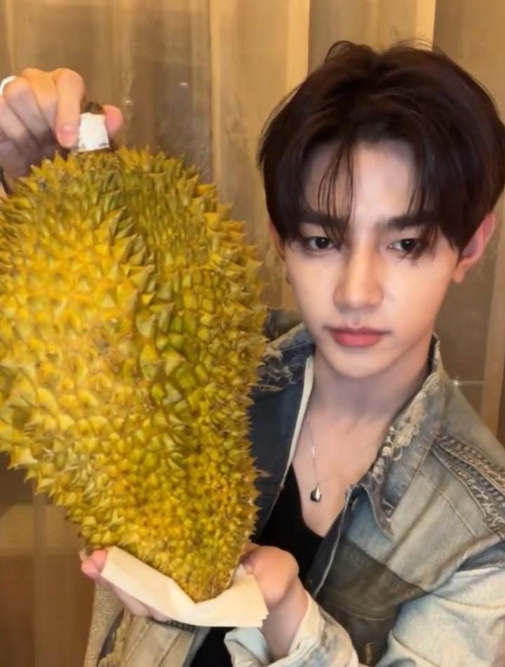 flopzsh's tweet image. A thread of Zhang hao being the biggest durian supporter and zb1 members having to deal with it