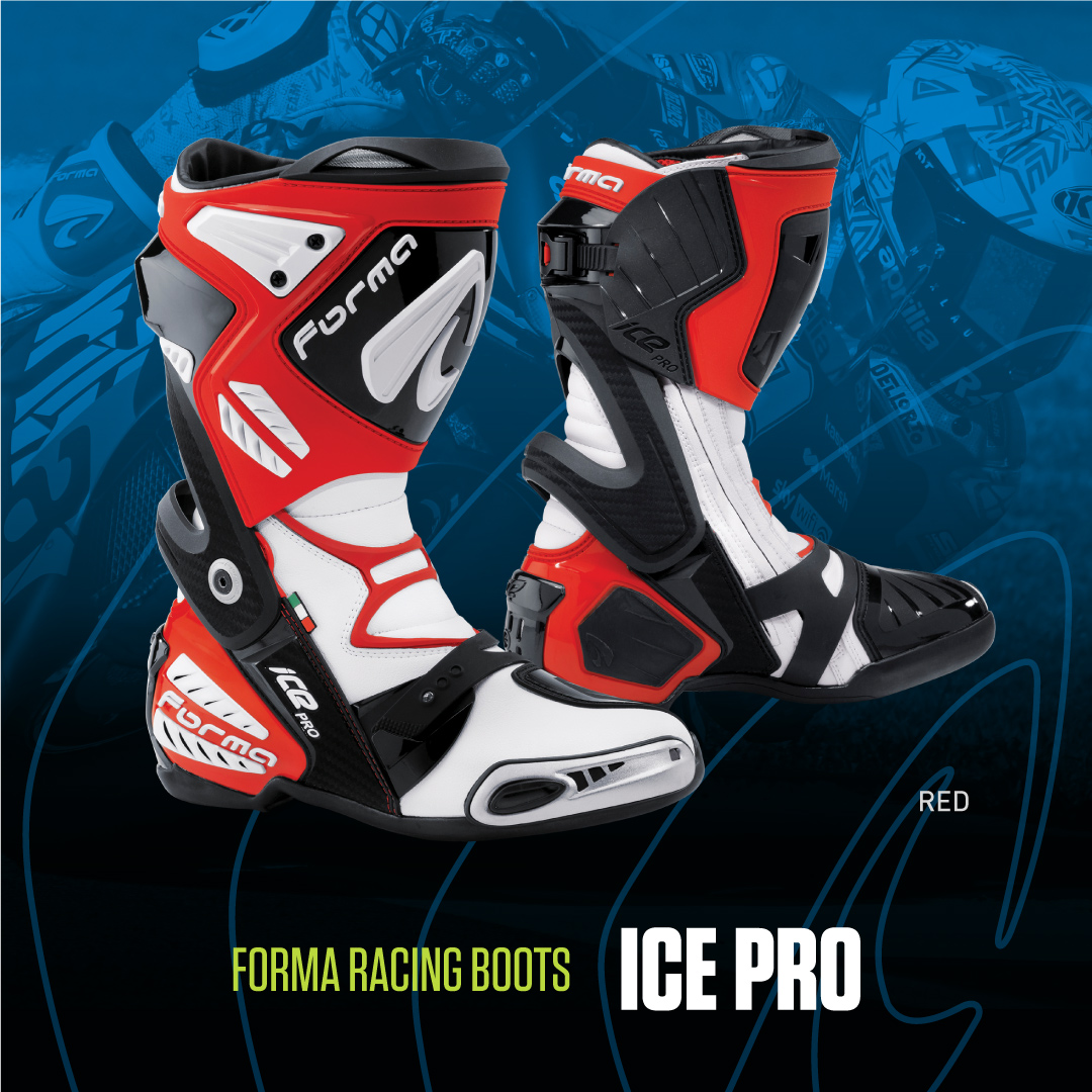 Formabootsjapan's tweet photo. レーシングブーツが欲しいけど、ふくらはぎが入らない、、そんなお悩みございませんか?
#Formaブーツ の #ICEPRO は間口が広く、そんな方におすすめのレーシングブーツとなっております👏
安全性・機能性はもちろん、幅広甲高で日本人にも合うサイズ感となっており、長く愛されているモデルです✨ https://t.co/jSV0WDjCDF