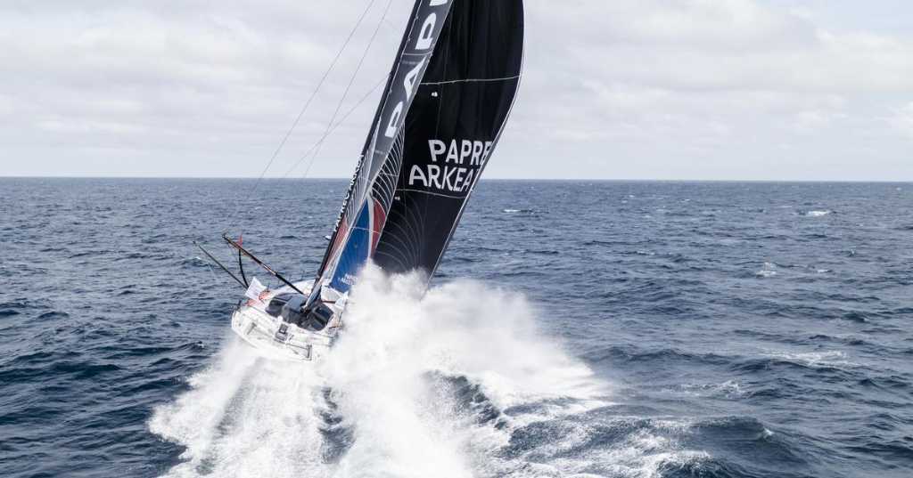 cmarkea's tweet photo. #record #VG2024 @yoannrichomme @TeamPaprecArkea  améliore son propre record du monde de distance parcourue en 24 heures. @VendeeGlobe 
⛵️https://t.co/2aCkN6NQAf https://t.co/wCMCdH7xL8