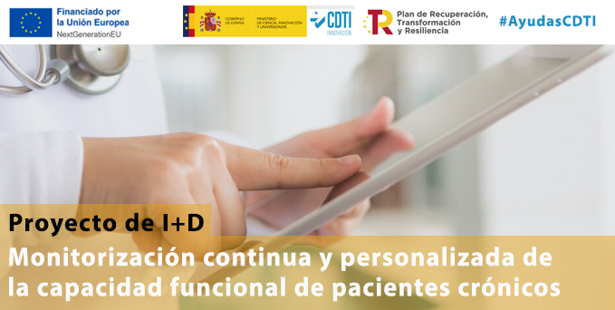 Promovemos #innovación con #AyudasCDTI con proyectos como el de <a href="/EphionHealth/">Ephion Health</a>

🔹Tecnología que monitorice de forma remota a pacientes crónicos y obtenga valoración sobre su capacidad funcional👉ephion.health

#NEOTEC🎞️acortar.link/PGAvBD

#AyudandoCrearFuturo #MRR