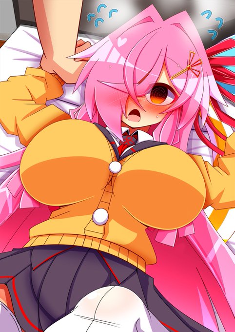 足がもつれてベットに転んじゃうのはくん 