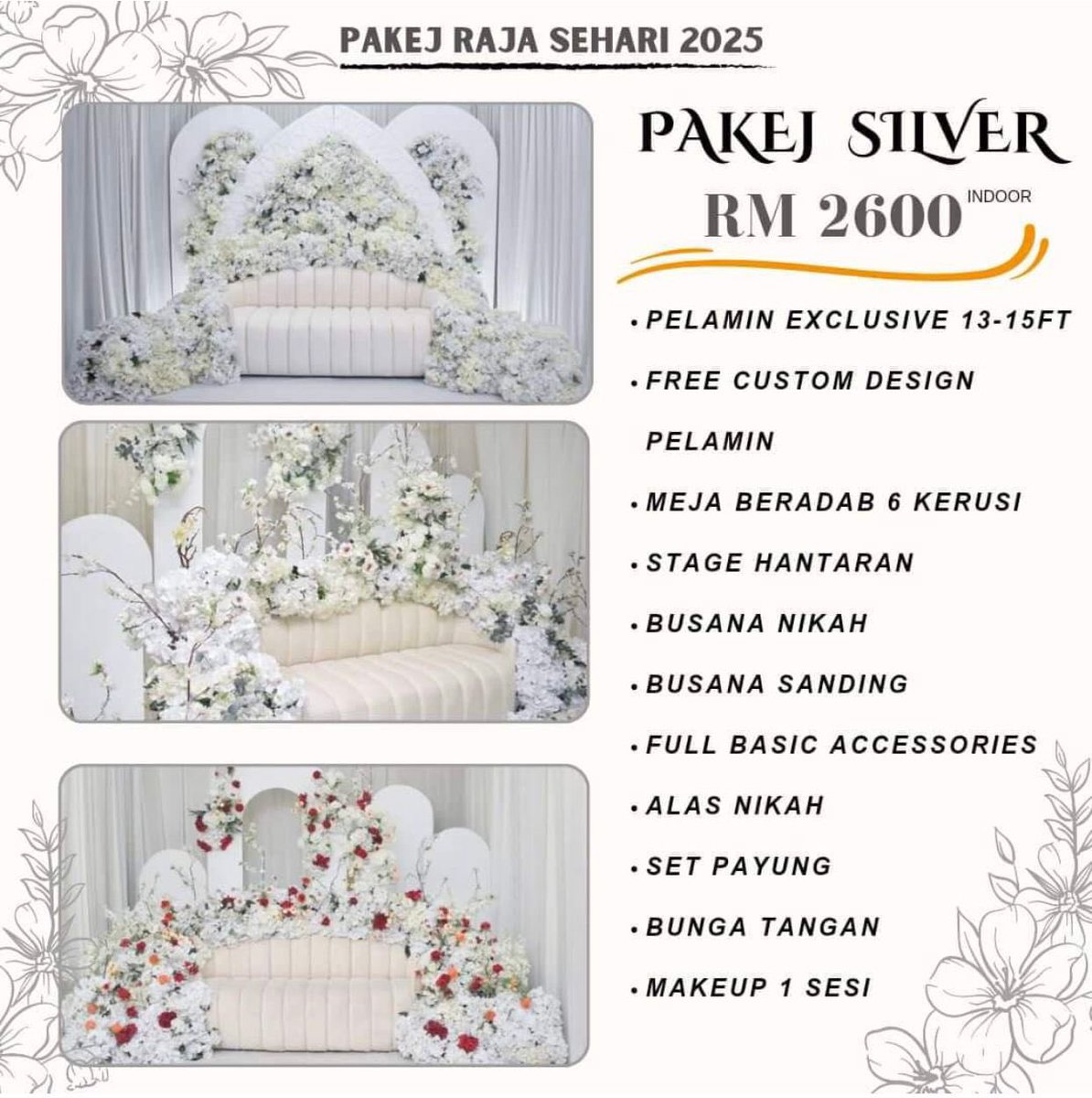 y4thiraaa's tweet photo. Hello!! im helping my friend out🤍 

Harap ada yang berminat untuk ganti tempat kawan saya. she had to cancel atas sebab family. Tarikh yang dibooking 3/5/2025. Sape yang tengah plan nak kawin and tengah cari pelamin yg mur mur boleh pm my friend👇🏻

https://t.co/Mba9u28Z4f https://t.co/FmKA9EJp0e