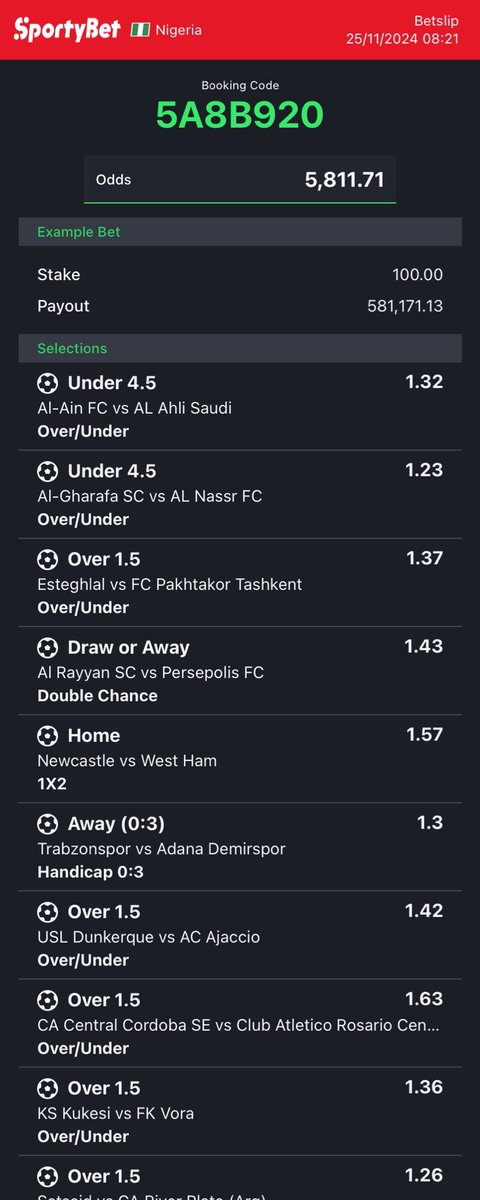 Abihonour_27's tweet photo. Bless the new week 🤣

  Well analyzed games for today as arrived for you 

   Come and pick the code up 

   5k Odds
Well preserved game

 #100 to win 1.1Million 🧳

Follow,Retweet 
  Click the link below👇

https://t.co/XOzCngWcwg
https://t.co/XOzCngWcwg

Click Asap👆 https://t.co/d058uWg87V
