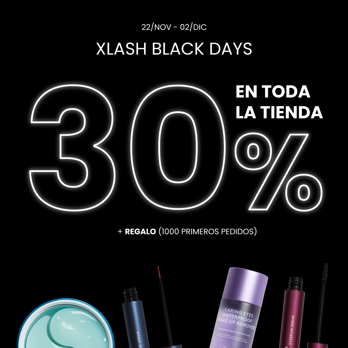 xlash_es's tweet photo. ¡Han llegado los Xlash Black Days! 📷
📷 30% de descuento en TODO 📷
📷 REGALO exclusivo para los 1000 primeros pedidos.

📷 Dale un toque de magia a tu rutina de belleza o adelanta tus compras navideñas 📷

📷 Hasta el 02/12/24 📷
📷 https://t.co/7DPrE7C3Pq https://t.co/K9eKbXh6Dn