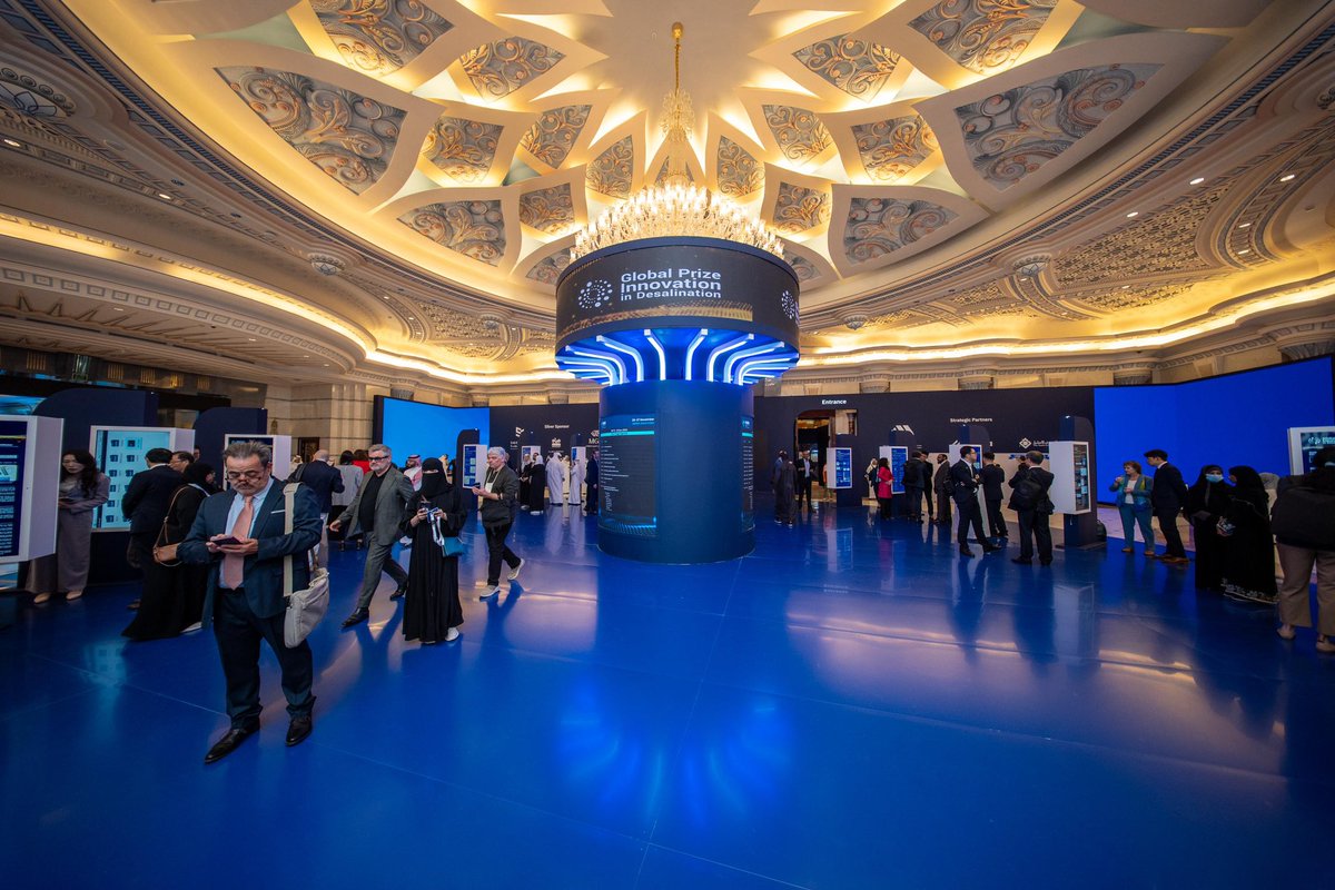 swa_gov's tweet photo. انطلاق النسخة الثالثة من مؤتمر #الابتكار_في_استدامة_المياه، وإعلان الفائزين في جائزة الابتكار العالمية في تحلية المياه، بحضور نُخبة من المختصين والخبراء من حول العالم.

#GPID2024
#IDWS2024 https://t.co/G3XXYnwe7B