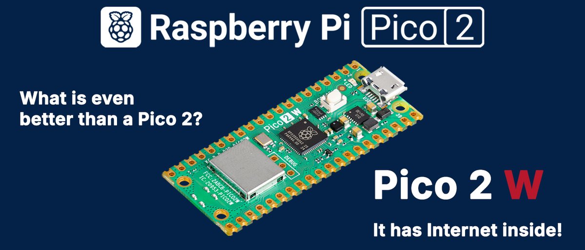 PiShop.ca (@pishopca) on Twitter photo 📡New <a href="/Raspberry_Pi/">Raspberry Pi</a> Pico 2 W📶
This newer version of the Pico 2 comes with 2.4GHz 802.11n wireless LAN & Bluetooth!
pishop.ca/product/raspbe… 📡New <a href="/Raspberry_Pi/">Raspberry Pi</a> Pico 2 W📶
This newer version of the Pico 2 comes with 2.4GHz 802.11n wireless LAN & Bluetooth!
pishop.ca/product/raspbe…
