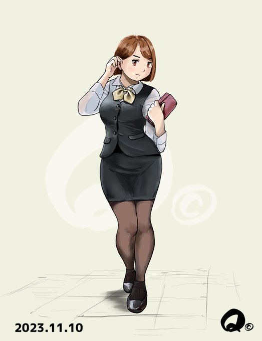 #OLの日 昼休みのムッチリOLさん 