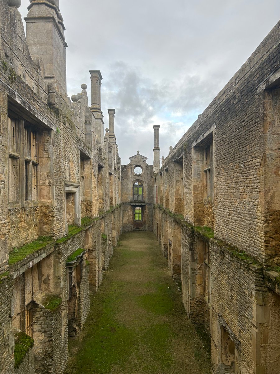 Other than the ghosts and the birds, we were alone at  ruined Kirby Hall. It stirs the imagination!