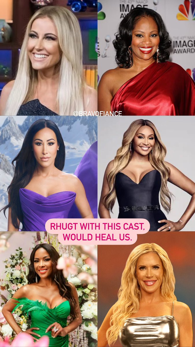 BravoFiance's tweet photo. I need to be hill’d with this hypothetical soothing salve of a #rhugt cast 

#rhoa #RHOC #rhod #RHOSLC #rhop https://t.co/FJVl08lT3w
