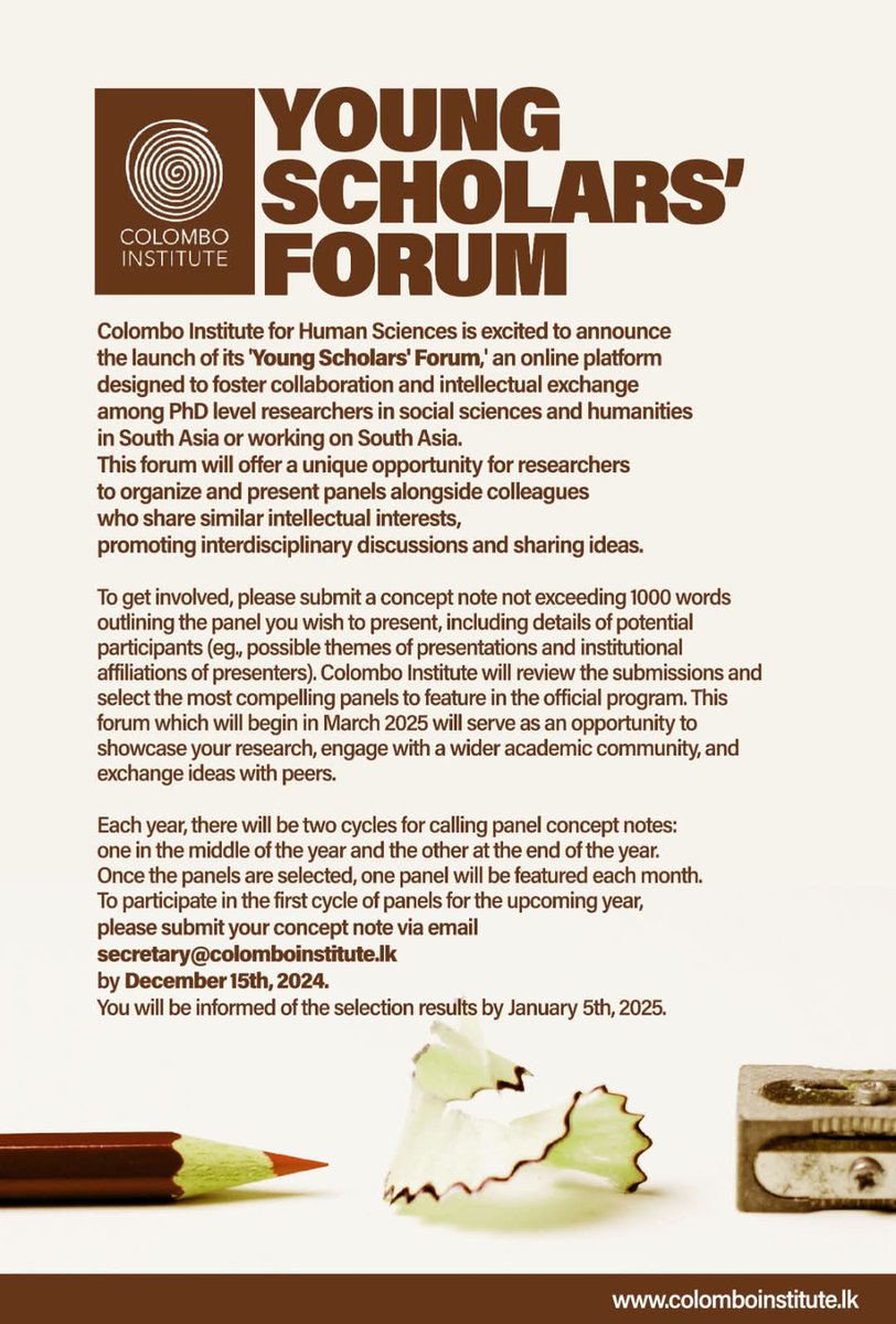 For interested emerging South Asianist scholars ... consider being part of  this effort