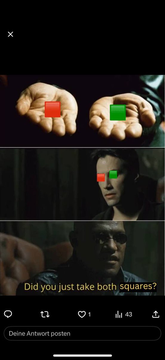 Yes 🟥🟩

🟥🟪🟦🟩🟨🟧