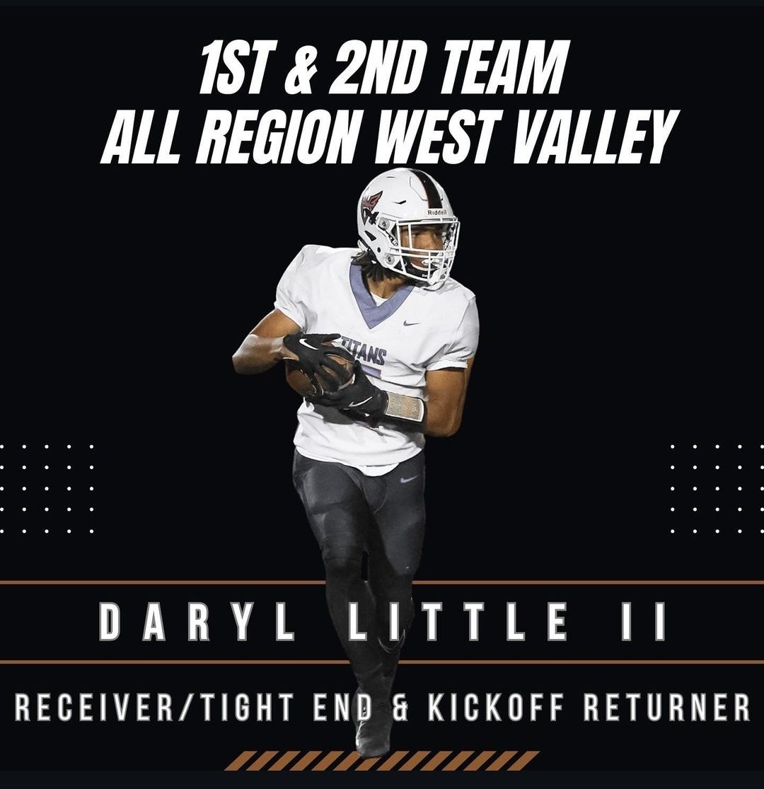 DNL Rotti (@coachdnl) on Twitter photo Congratulations <a href="/DarylLittl1323/">Daryl Little</a> on a successful freshmen year.💯🤺
1000 ALL PUROSE YARDS
10 TDs
1 INT
1st TEAM ALL REGION WR
2nd TEAM ALL REGION KR
C/O 2028
6'0" 175lbs
<a href="/ArizonaFBall/">Arizona Football</a>
<a href="/CSUFootball/">Colorado State Football</a>
<a href="/ASUFootball/">Sun Devil Football</a>
<a href="/ScottC_Scout/">College Scout</a>
<a href="/PrepRedzoneAZ/">Prep Redzone Arizona</a>
<a href="/CoachMohns/">Jason Mohns 🔱 🏈</a>
<a href="/KennyDillingham/">Coach Dillingham</a> Congratulations <a href="/DarylLittl1323/">Daryl Little</a> on a successful freshmen year.💯🤺
1000 ALL PUROSE YARDS
10 TDs
1 INT
1st TEAM ALL REGION WR
2nd TEAM ALL REGION KR
C/O 2028
6'0" 175lbs
<a href="/ArizonaFBall/">Arizona Football</a>
<a href="/CSUFootball/">Colorado State Football</a>
<a href="/ASUFootball/">Sun Devil Football</a>
<a href="/ScottC_Scout/">College Scout</a>
<a href="/PrepRedzoneAZ/">Prep Redzone Arizona</a>
<a href="/CoachMohns/">Jason Mohns 🔱 🏈</a>
<a href="/KennyDillingham/">Coach Dillingham</a>