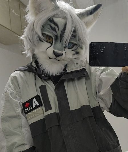 SSWW96922214962's tweet photo. 好久不见了……我现在做了一点猫头。还是更喜欢犬科！
#fursuit https://t.co/9xW88qT7vJ