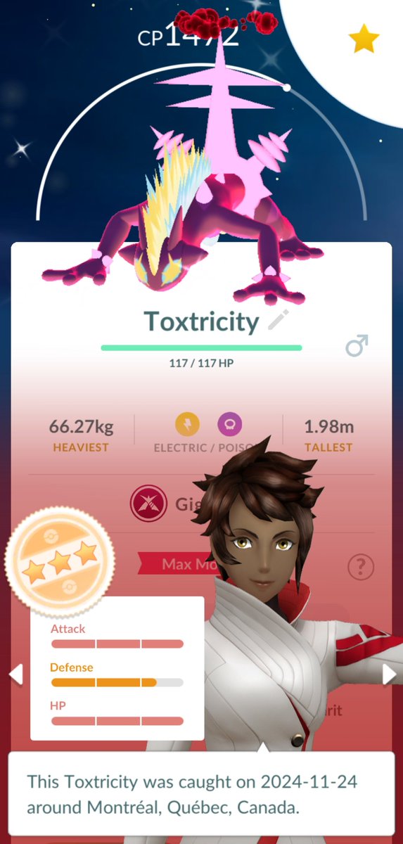 WhatUpMC's tweet photo. Wild Area weekend haul! It was a super busy weekend so I didn't get a lot of time to play but I'm glad I was able to get a few Gmax Toxtricity done, and super happy about the Shiny 93% 😁
#PokemonGO https://t.co/zFJfupkinF