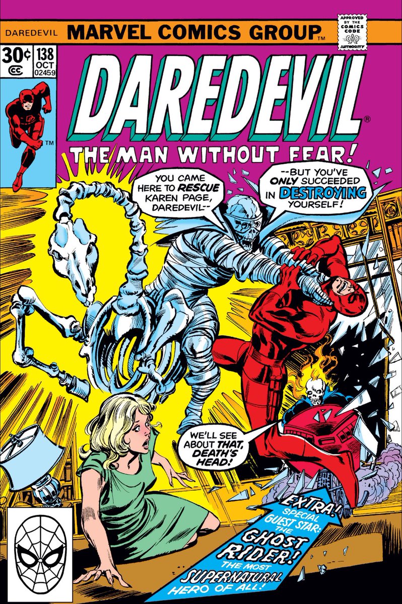 DaredevilPod's tweet image. Send us YOUR thoughts on #Daredevil #138 and #GhostRider #20 to capesandlunatics@gmail.com or 614-382-2737 before our next episode.
#Marvel