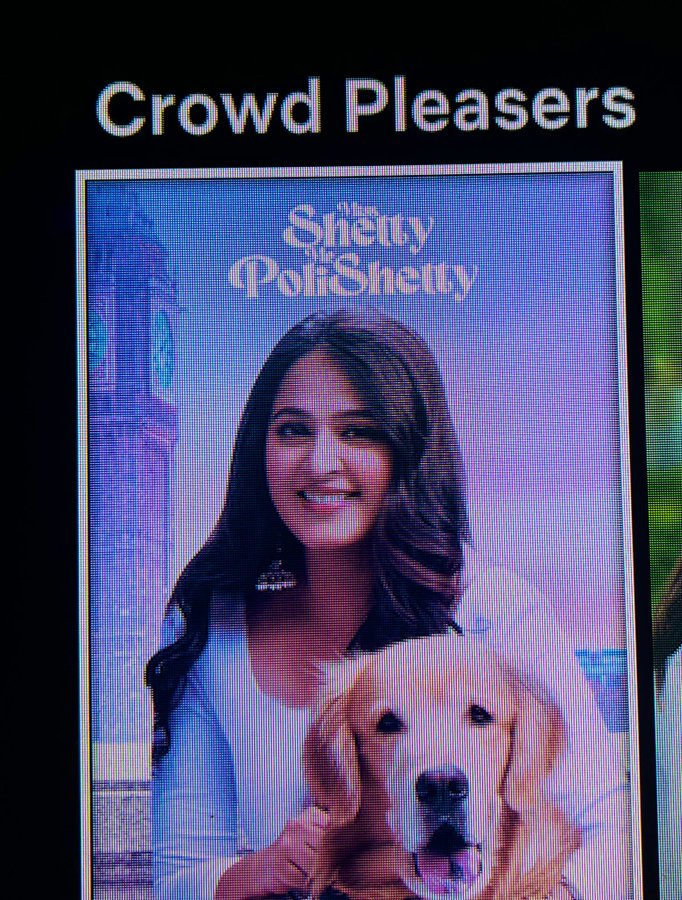 AnushkaZ_MH_FC's tweet photo. Netflix features #MissShettyMrPolishetty in their Crowd Pleaser Category 🔥.
#AnushkaShetty #BlockbusterMSMP @MsAnushkaShetty @UV_Creations @filmymahesh @NaveenPolishety https://t.co/21sMk4cM5U