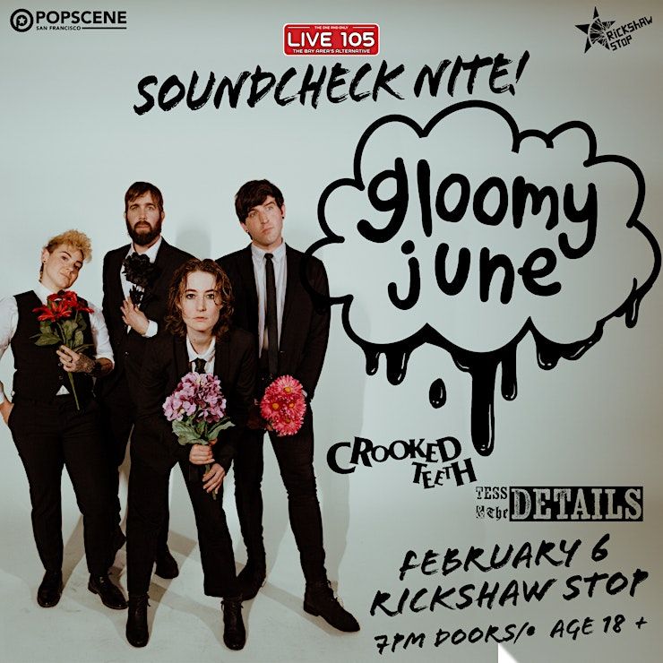 LIVE 105’s SOUNDCHECK (@soundcheckspins) on Twitter photo Now Playing: "My Last Day Parade" by LOCALS <a href="/CrookedTeethCA/">Crooked Teeth</a>
Catch one of our FAVE local bands LIVE next year~
See 'em at <a href="/PopsceneSF/">POPSCENE Presents</a>'s SOUNDCHECK Nite at <a href="/RIckshawStopSF/">Rickshaw Stop</a> 2/6
🎫: buff.ly/4g2Qcjm
#NP on <a href="/live105fm/">LIVE 105</a>’s SOUNDCHECK with DJ <a href="/AaronAxelsen/">aaron axelsen 🪩</a> Now Playing: "My Last Day Parade" by LOCALS <a href="/CrookedTeethCA/">Crooked Teeth</a>
Catch one of our FAVE local bands LIVE next year~
See 'em at <a href="/PopsceneSF/">POPSCENE Presents</a>'s SOUNDCHECK Nite at <a href="/RIckshawStopSF/">Rickshaw Stop</a> 2/6
🎫: buff.ly/4g2Qcjm
#NP on <a href="/live105fm/">LIVE 105</a>’s SOUNDCHECK with DJ <a href="/AaronAxelsen/">aaron axelsen 🪩</a>