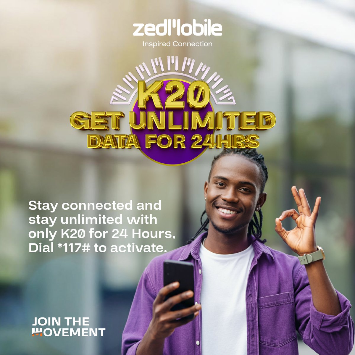 ZedMOfficial's tweet photo. Say goodbye to limits and hello to UNLIMITED vibes! Whether it’s a day, three days, or a whole week, we’ve got you covered with non-stop internet. Dial *117# today and choose your pack and stay connected!
#ZedMobile #InspiredConnection #JoinTheMovementZM https://t.co/fFPmuEOd9c