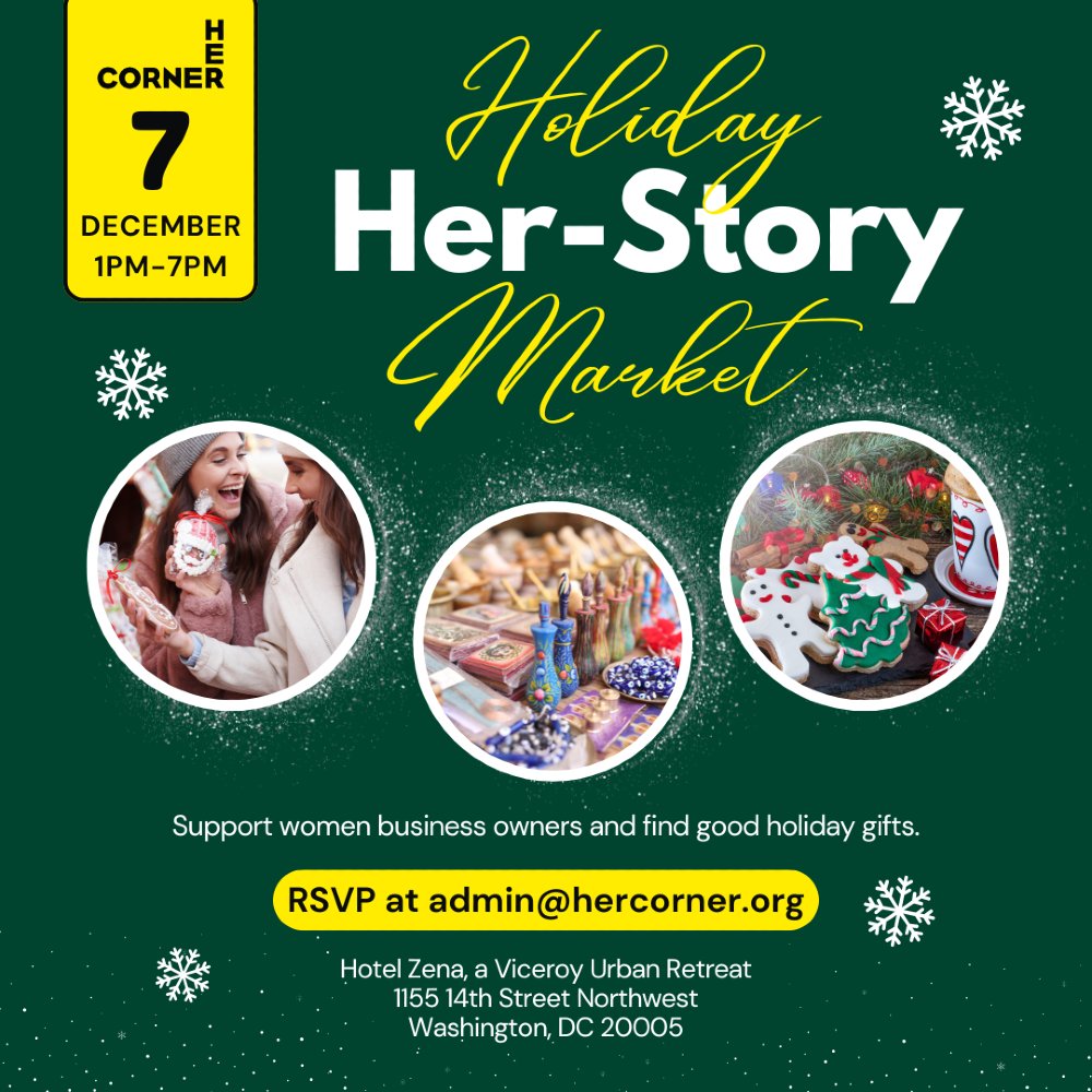 Got a product you want to spotlight this holiday season? Be part of the Holiday Her-Story Market! Secure your table now and showcase your business to fellow Sister Bosses. 🎁✨ Contact us today to reserve your spot!