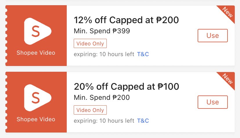 shopee finds, vouchers, live, video. tweet media