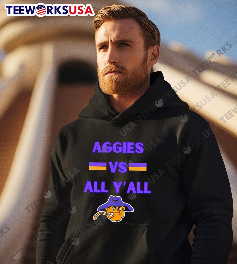 teeworksusa's tweet image. Aggies vs. All Y’all Jackson High School Aggies Shirt
It’s Aggies vs. All Y’all! Represent Jackson High School Aggies with this bold and fearless shirt. 

#AggiesPride #HighSchoolFootball #GameDayLook #AggiesVsAll #FanApparel #SportsHustle
Get yours now: teeworksusa.com/product/aggies…