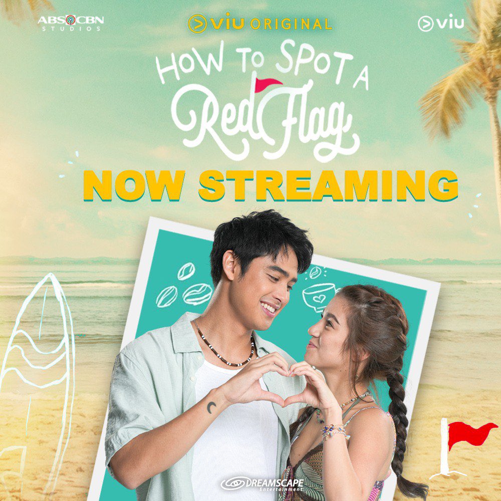 DreamscapePH's tweet photo. The long wait is finally over! Kilig overload starts today! 

Watch #HowToSpotARedFlag exclusively on Viu! Download the app and start streaming now! 🚩🚩

#HTSARFGrandLaunch https://t.co/4ELQrAVn1Y