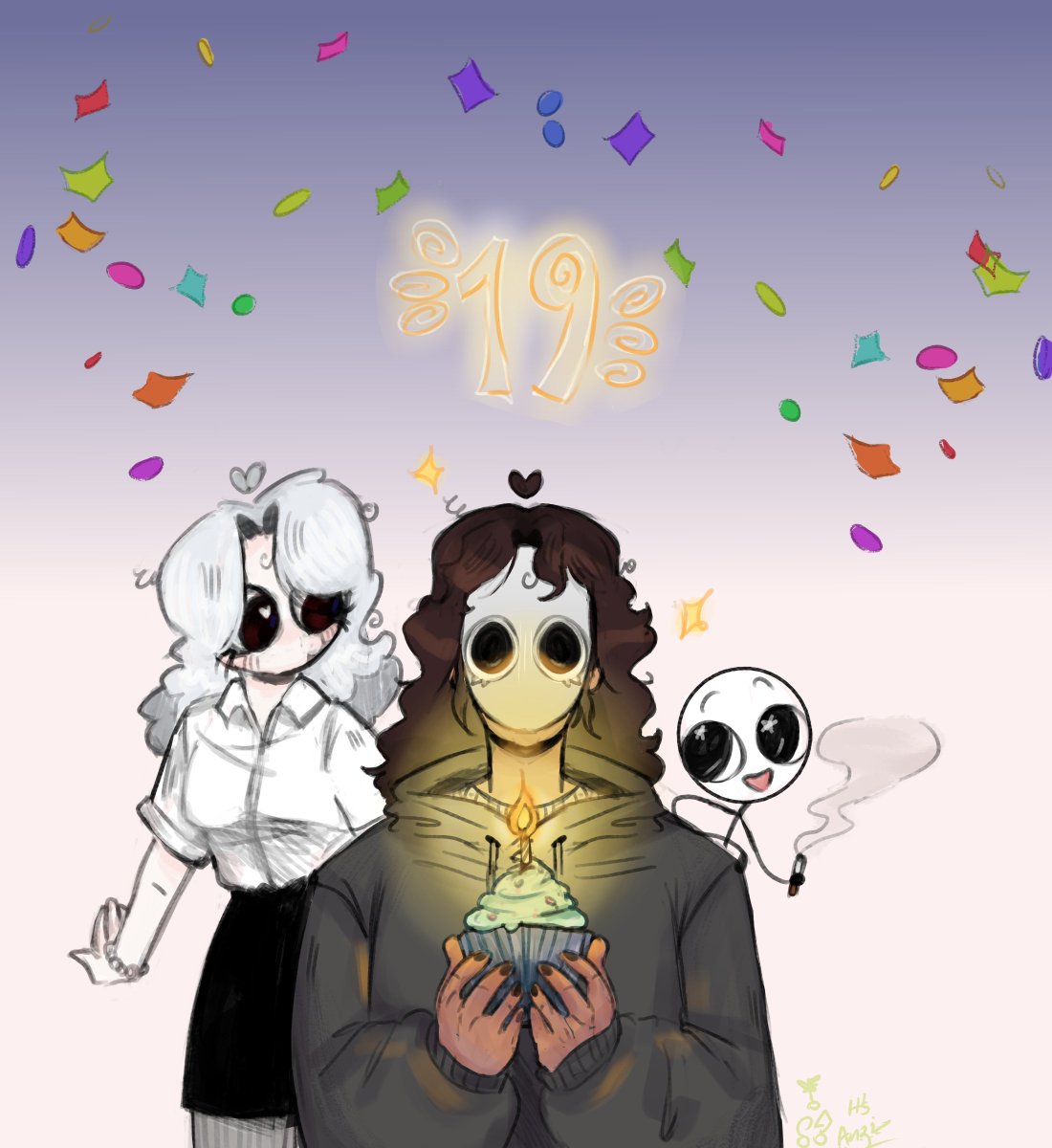 Feliz cumpleaños, Xiaro!!! <3 espero que sea un excelente nuevo año, se te quiere reina ⭐♥
-
-
#xiaroart #palitosfanart #fanart #krita