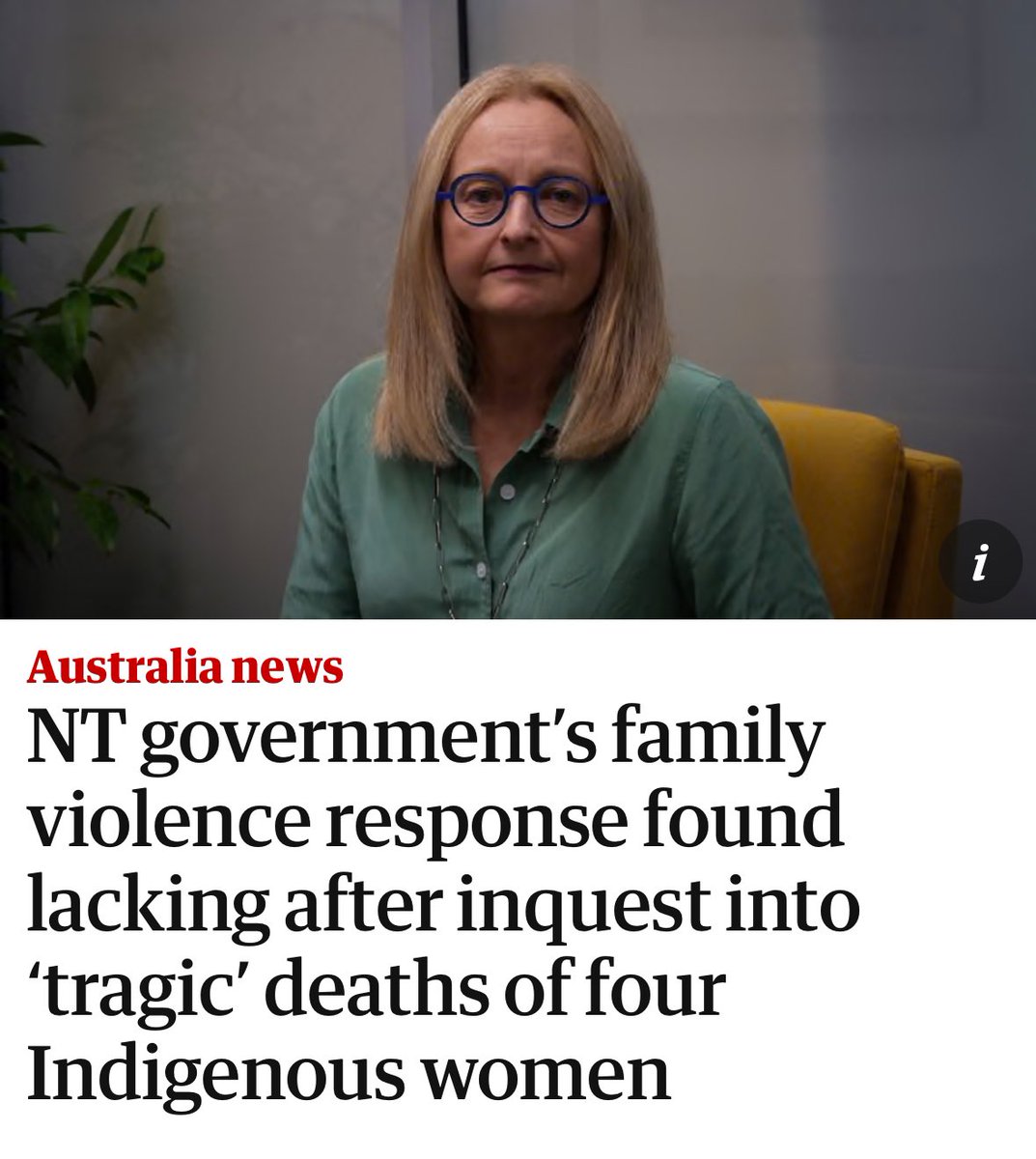 Today the Northern Territory Coroner handed down findings into the deaths of 4 First National women. 

Making 35 recommendations, the findings outline the need for an overhaul of the Territory’s response to family violence to prevent the killing of First Nations women &amp; children