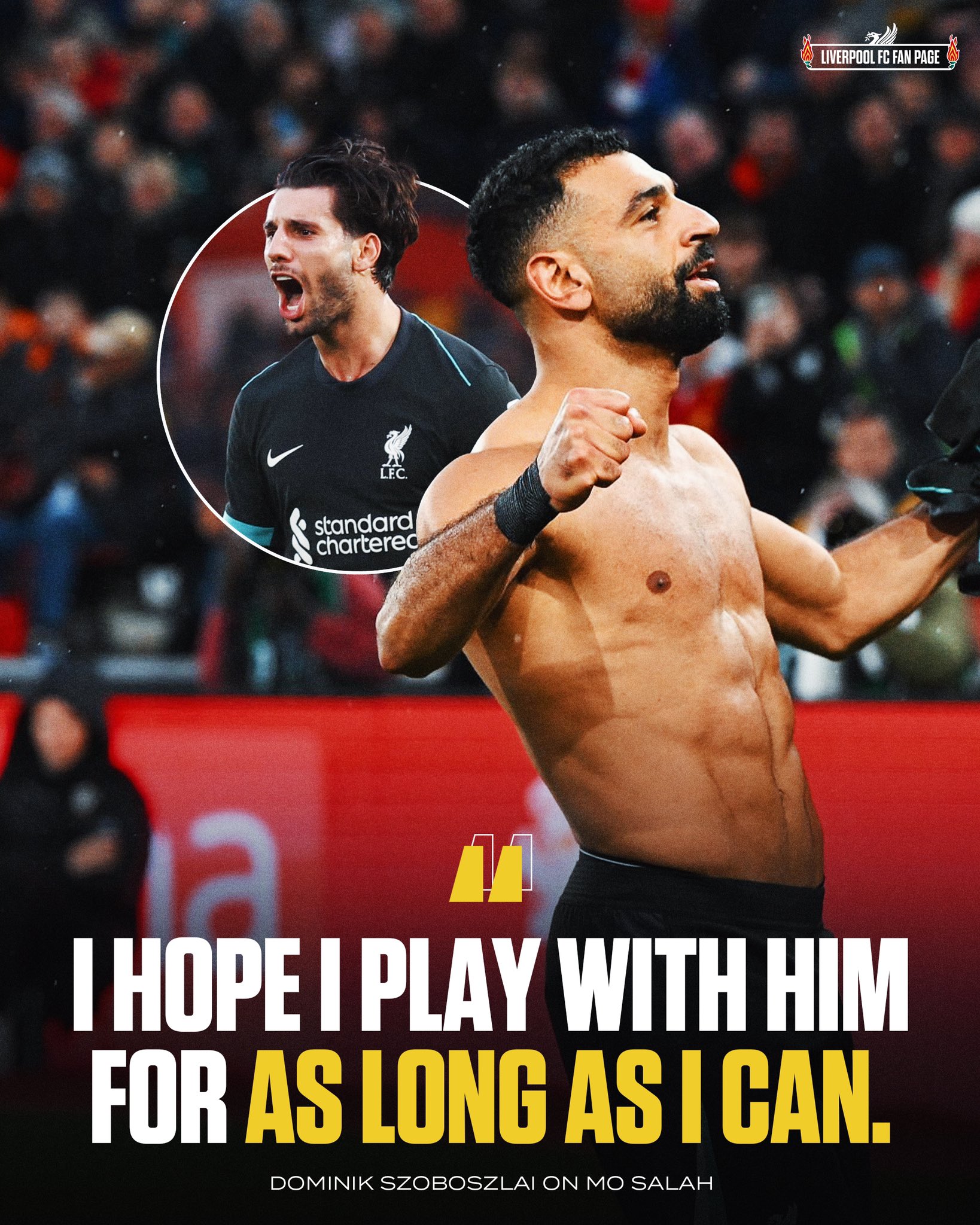 'As long as he can': Dominik Szoboszlai wants to stick with Mo Salah, with Liverpool midfielder sending a clear message over team-mate's contract