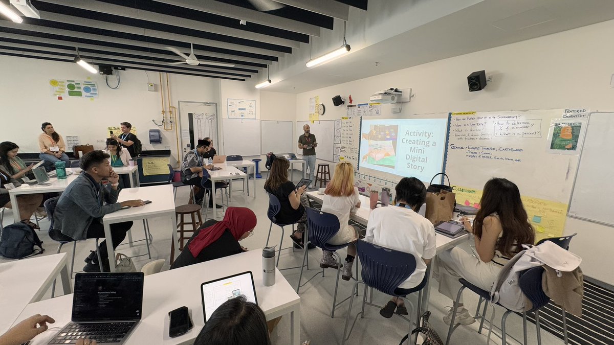 vickyyhengg's tweet image. Thanks @Mr_ODonovan for sharing how he gets his young learners at his school to create digital stories with Keynote! @malaoshisays and @HaiHwei , we had a chance to create our own, and we’re loving it! #FOLSEA #ADEchat #PDatISKL #FOLHK #AppleEducation #AppleTeacher #ADE