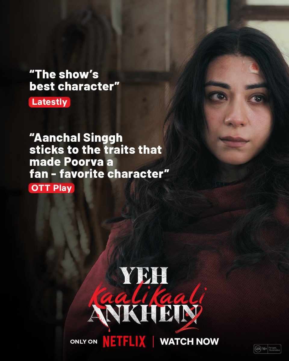 casting_bay's tweet photo. The reviews are in: Yeh Kaali Kaali Ankhein Season 2 has won all our hearts 💕 Out only on Netflix.
#YehKaaliKaaliAnkheinOnNetflix
@NetflixIndia #EdgestormVentures @jyotisagarc @sidhartsengupta #VarunBadola #MuraliK @vishal170182 #PrassanthKC #PrashantKumarNag @parichitP https://t.co/e9pPwaPpBg