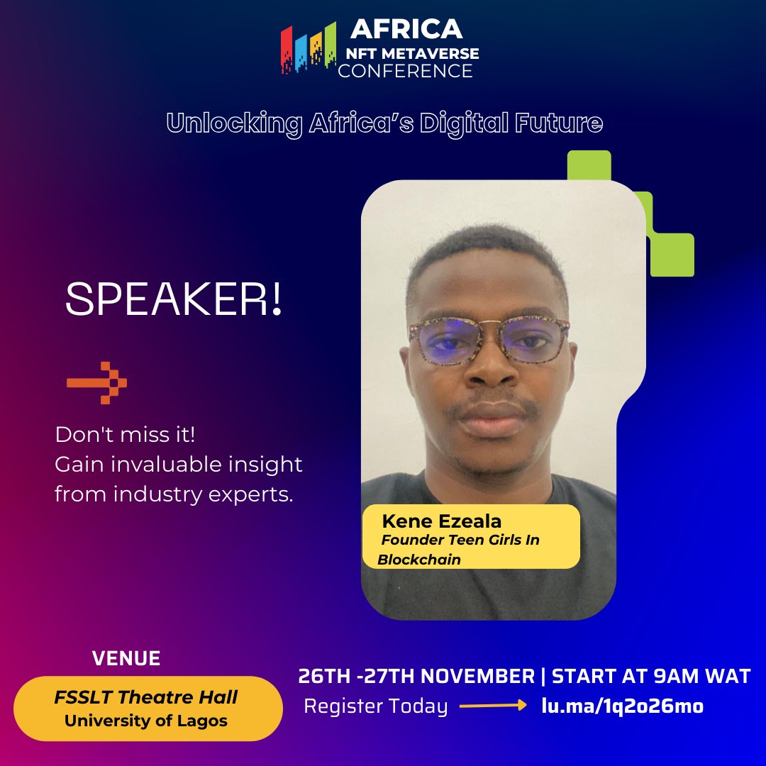 web3switch's tweet photo. Ezeala passionate advocate for the transformative potential of web3 media and blockchain technology.
Register Now: https://t.co/M7buj4n90q
#ANMC24 #EKODEV #BTC #BLOCKCHAIN #AFRICA #UNILAG #memefi https://t.co/mwevf2qE8z