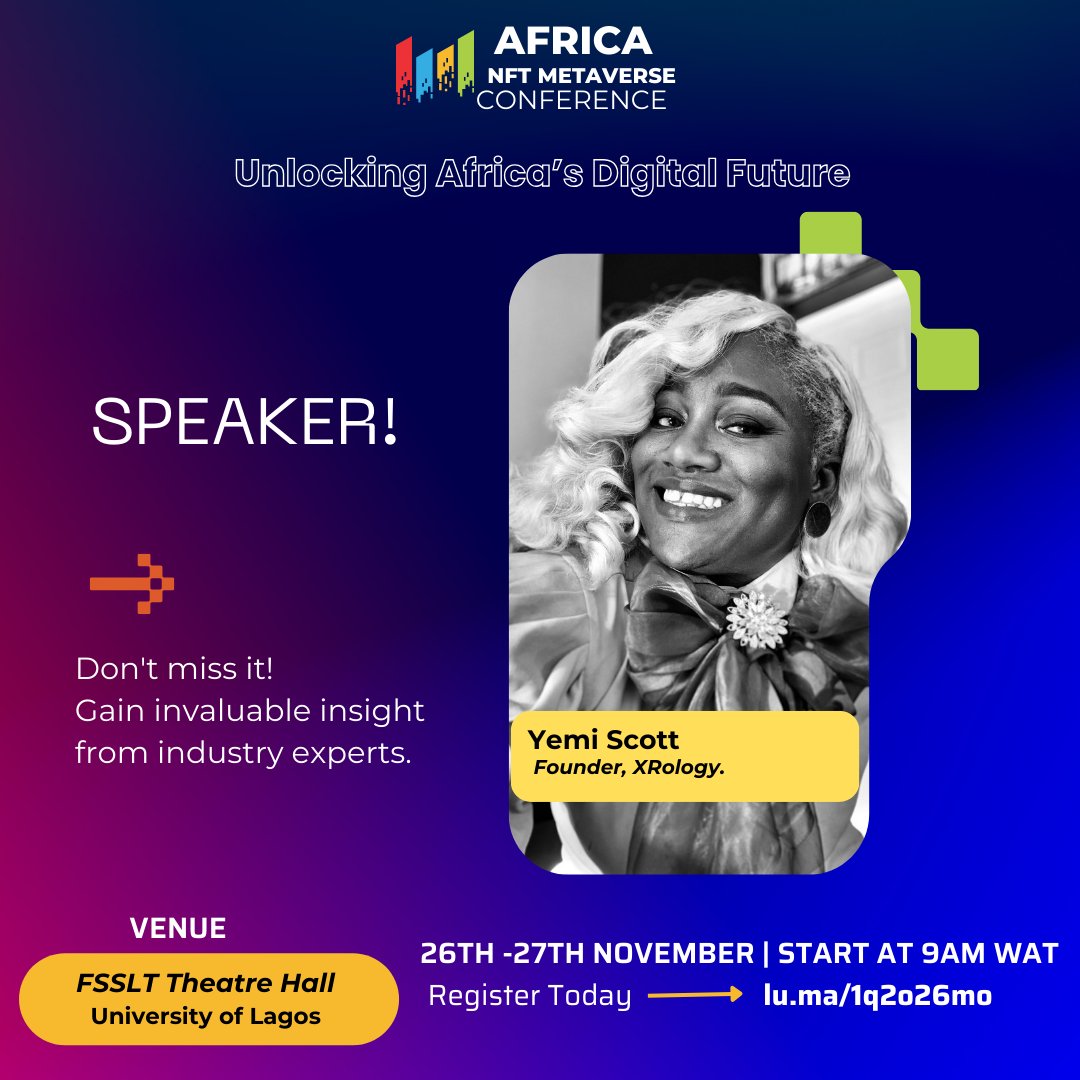 web3switch's tweet photo. An accomplished and talented 3D Artist & VR UX Designer bringing strong passion for media and technology.
Register Now: https://t.co/M7buj4n90q
#ANMC24 #EKODEV #BTC #BLOCKCHAIN #AFRICA #UNILAG #memefi https://t.co/LU1JTD2613