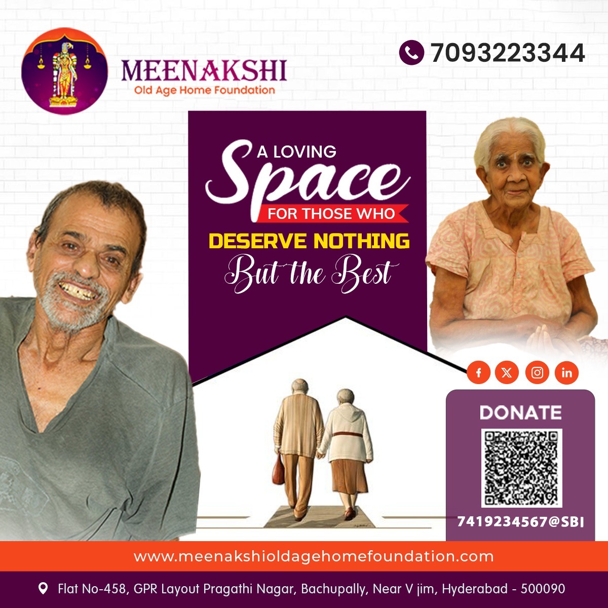 Meenakshi old age home Foundation tweet media