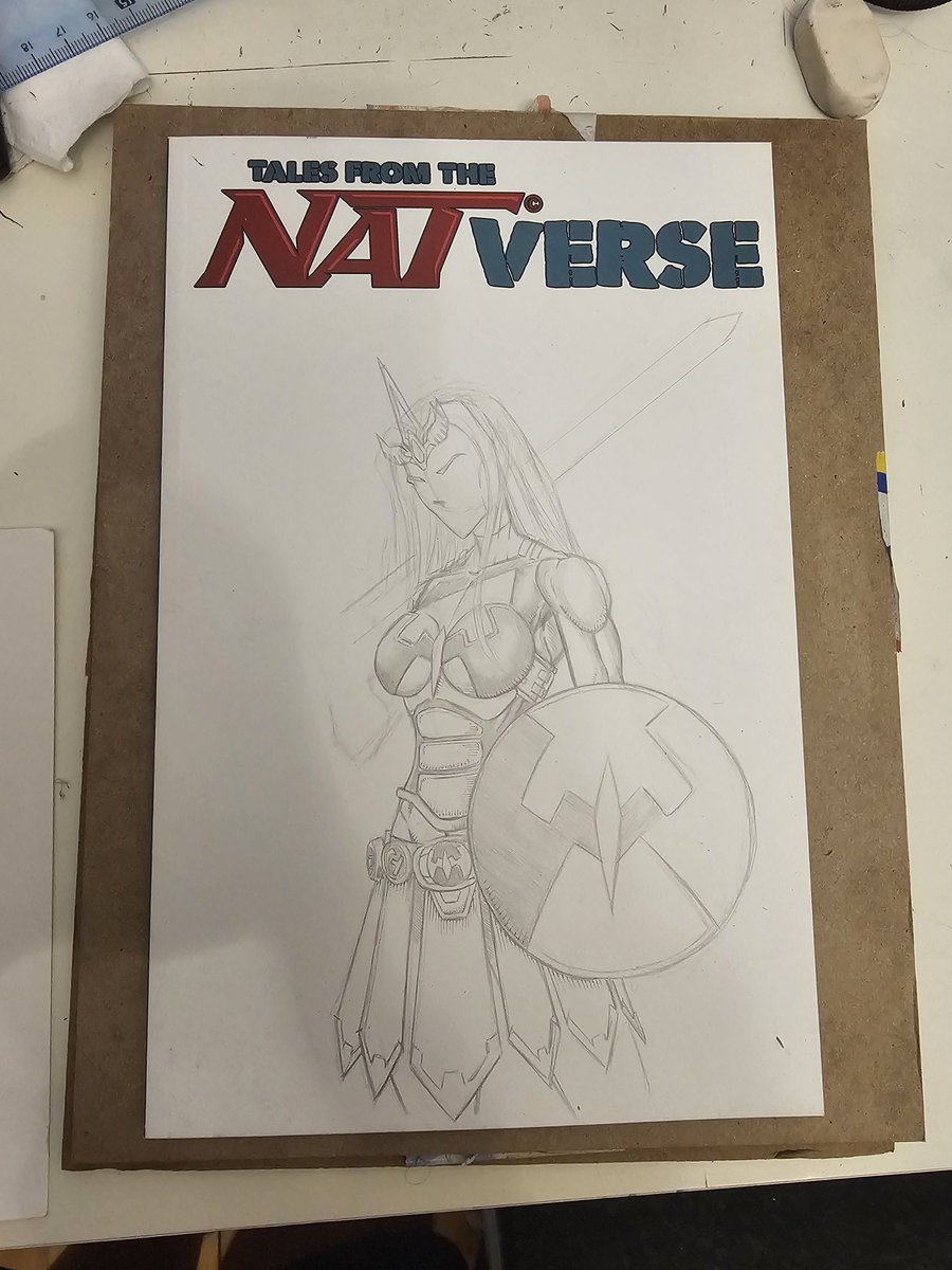 Simon_Pothier's tweet photo. W.I.P. Queen Elrika sketch cover ;) #NATverse https://t.co/yiQBlof9IS