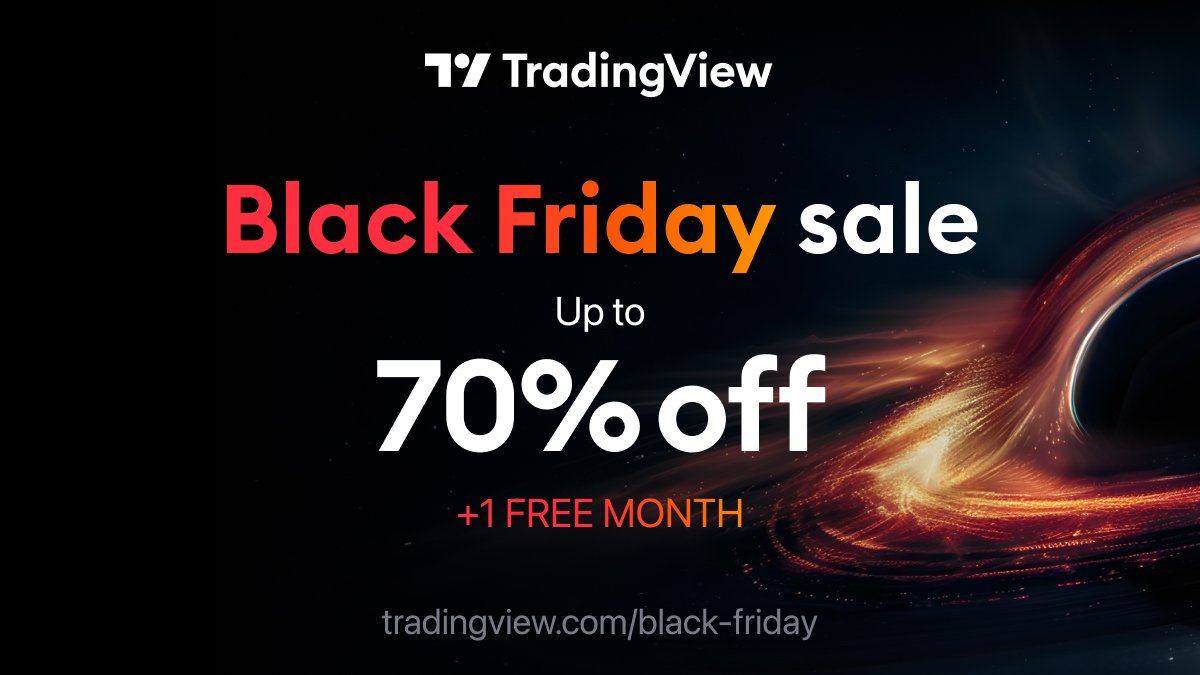 StockManTrading's tweet image. For black Friday, I am partnering with @tradingview to give away an entire year of premium for free (normally $599). All you have to do is like, retweet, and be a follower. I will select a winner Tuesday night.

Link to black friday sale: tradingview.com/black-friday/