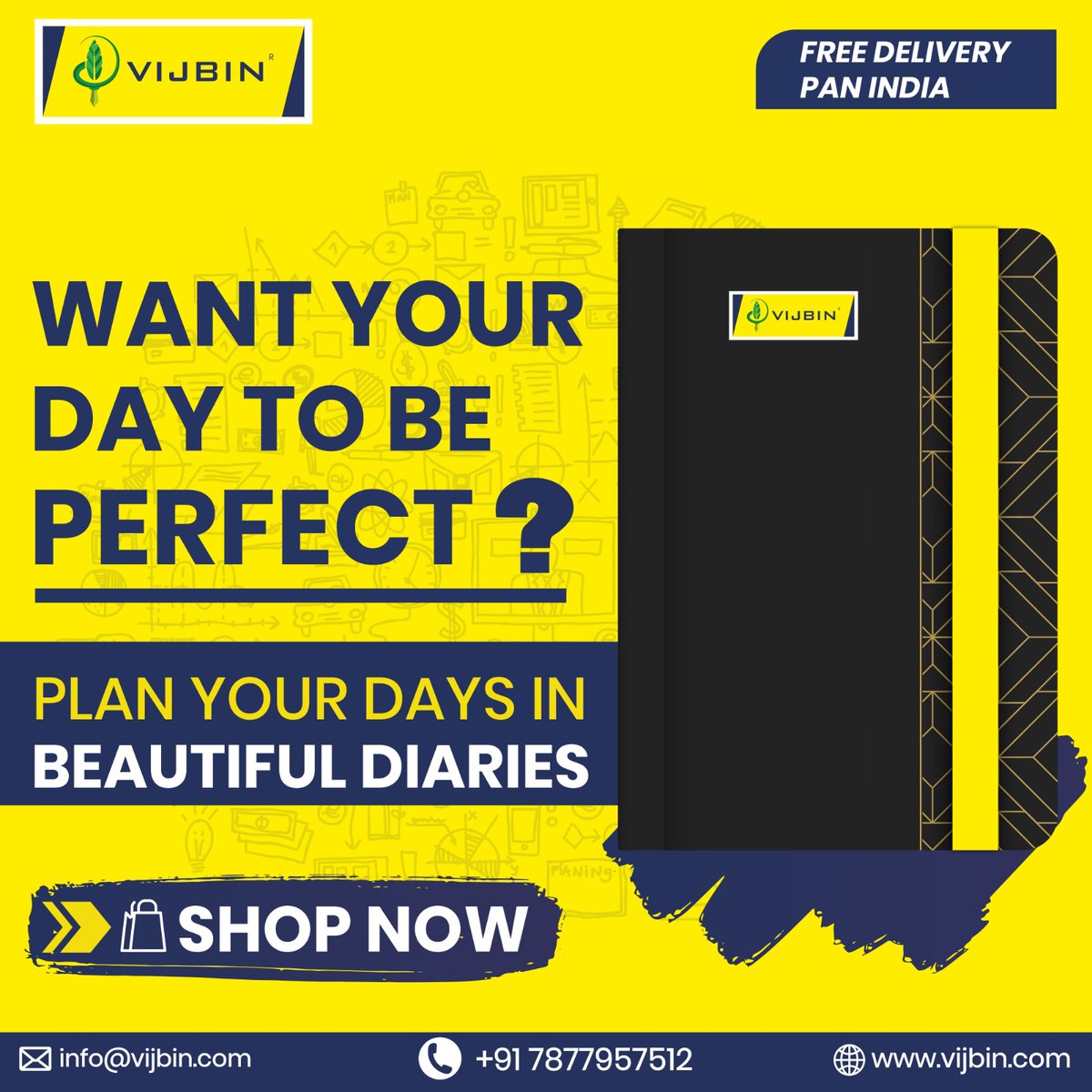 vijbin's tweet photo. Make each day a masterpiece—plan your moments in our beautifully crafted diaries, where organization meets inspiration.

* Stationary Materials
* Housekeeping Materials
* Pantry Materials
* Packaging Materials

📞+91 7877957512
📩 info@vijbin.com
🌐 https://t.co/smVIkrYzKg https://t.co/l08EQkELqo