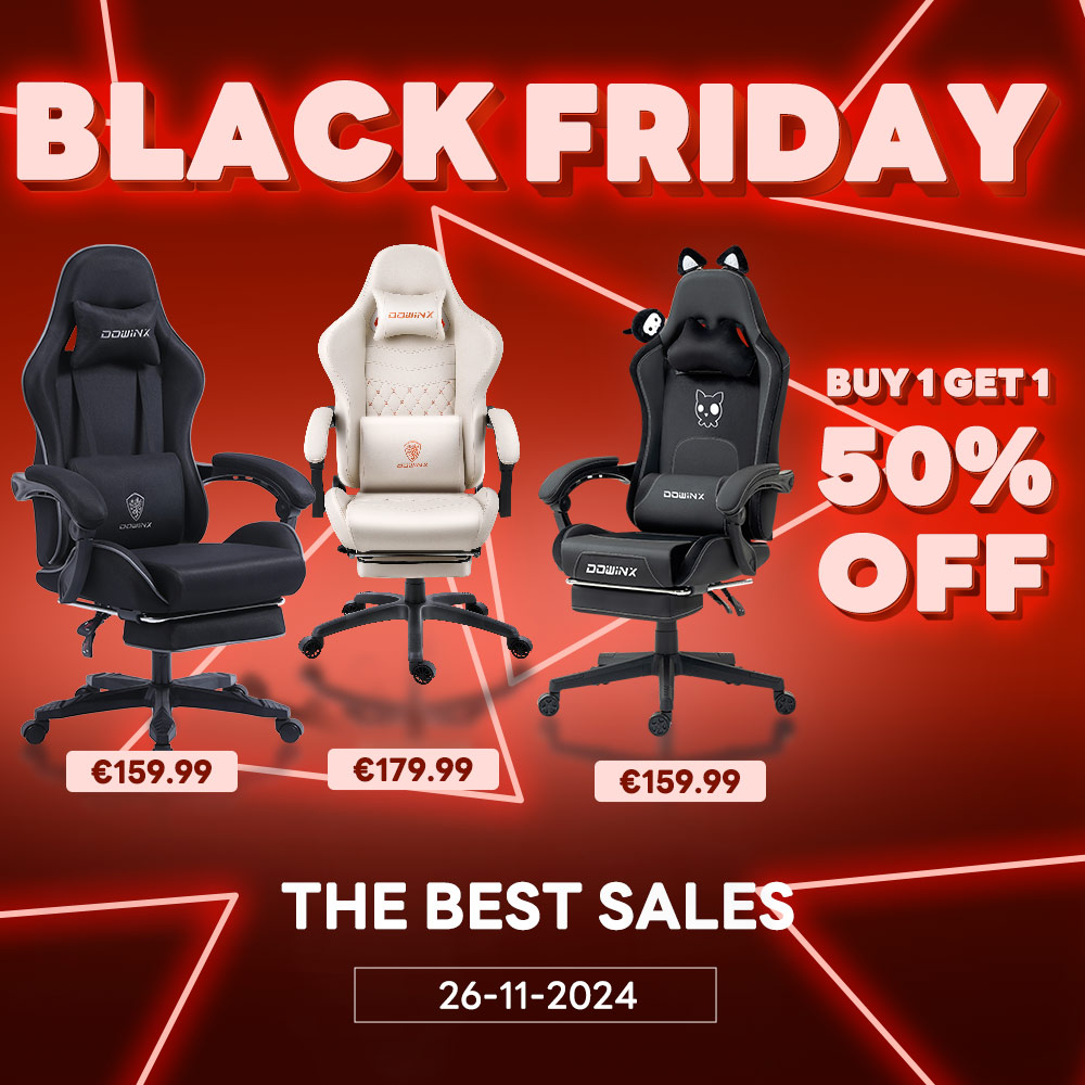 Dowinx_eu's tweet image. 🚨 Black Friday Mega Deals Are Here! 

Get ready for the biggest discounts of the year on our top 3 Dowinx gaming chairs
From Nov 26 - Nov 30, don’t miss your chance to snag these bestsellers at their lowest prices ever！

Purchase Link: eu.dowinx.com
#gamevibes #dowinx