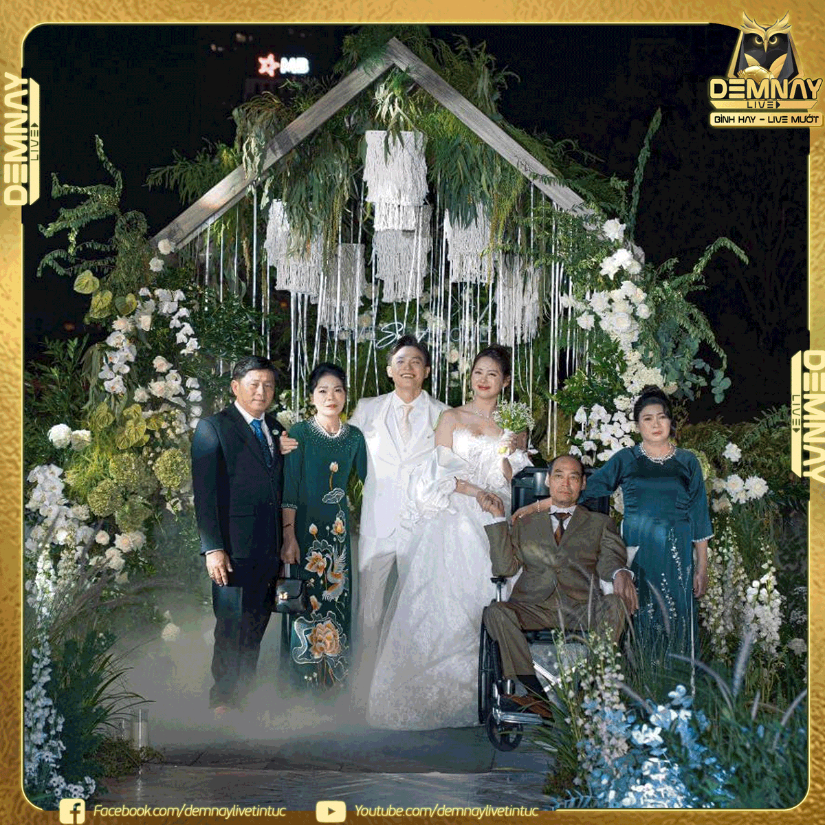 demnaylive5's tweet photo. Đám cưới của “chị Google” Việt Phương Thoa - Chí Thành diễn ra riêng tư vào tối 24/11 với sự tham dự của gia đình, bạn bè thân thiết, trong đó có Tăng Phúc, DJ Mie, Misthy, Long Chun, Tun Phạm cùng đông đảo những nhà sáng tạo nội dung khác. https://t.co/xq0pOj2RBc