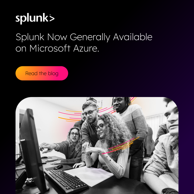 PezSplit's tweet photo. Big news from #MSIgnite - Splunk Cloud Platform is now generally available on @Azure! Read on to see how @Microsoft and @Splunk are empowering organizations to scale digital transformation, accelerate innovation, and strengthen security. #SplunkPartners https://t.co/OTP92F3K6N https://t.co/D3qIiYL6Wh
