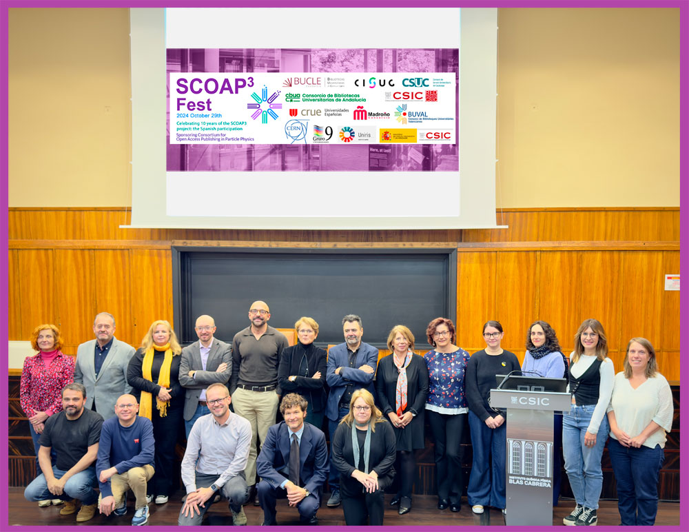 bibliotecasCSIC's tweet photo. Conclusiones de la Jornada SCOAP3: Celebramos 10 años del proyecto SCOAP3.
▶️https://t.co/jxKmMKeiau https://t.co/M9LCCN1ooL