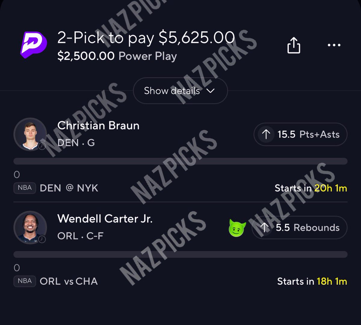 $100 to 5 people that like if we cash this NBA NIGHT OWL SLIP 👨‍🍳🟩 [Must Be Following]

4 more 2U plays posted in premium ↙️
dubclub.win/r/p/pri-gmspb/…