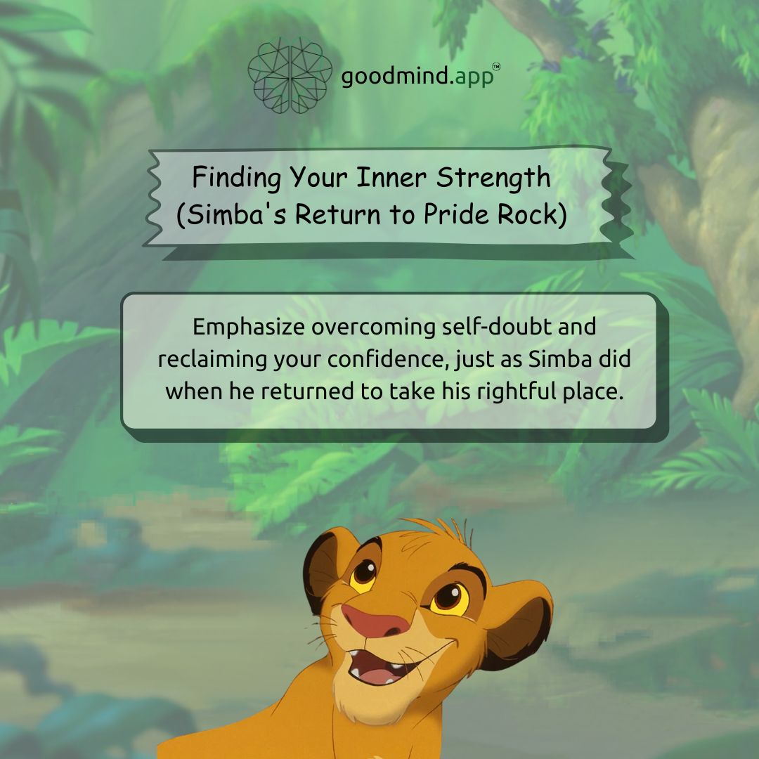 goodmind_app's tweet image. Remember who you are and step into your greatness. What&apos;s your roar-worthy moment? Share below!

#goodmind #lionking #essenceoflionking #motivation #mentalhealthmatters