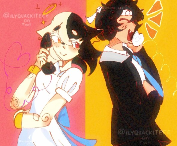 ILYQUACKITEEE's tweet image. ( ¹⁹⁸ ♡ ⁰²² ) — A call between lovers.

#serpias #sapnap #serpinap #saprias #serpiasfanart #serpiart #sapnapart #sapnapfanart 💛🩷